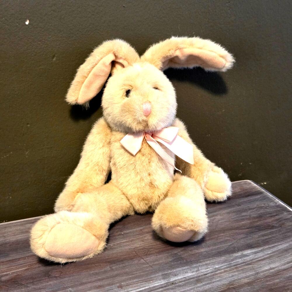 Sasco Inc Kellogg Co. Plush Stuffy Bunny Pink Bow Vintage 1997